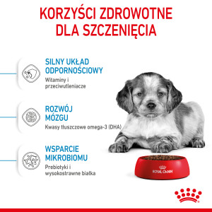 ROYAL CANIN Medium Puppy karma sucha dla szczeniąt ras średnich, od 2 do 12 miesiąca