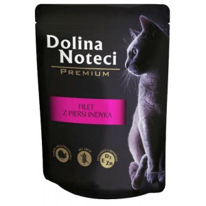 DOLINA NOTECI - Filet z indyka dla kota 85g (saszetka)