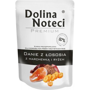 DOLINA NOTECI Danie dla małych ras - Łosoś z Marchewką 100g (saszetka)