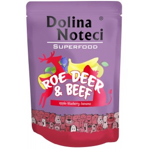 DOLINA NOTECI Superfood dla Psa Sarna i Wołowina 300g (saszetka)