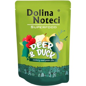 DOLINA NOTECI Superfood dla Psa Jeleń i Kaczka 300g (saszetka)