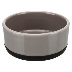 TRIXIE Miska ceramiczna z gumową podstawą - szara