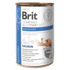 BRIT Grain Free Veterinary Diets Dog and Cat Can Recovery Salmon 400g (puszka)