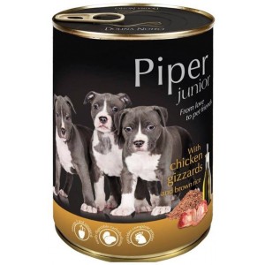 PIPER Junior z żołądkami kurczaka i ryżem 400g