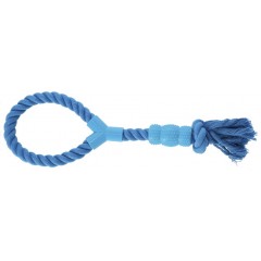 DINGO Sznur z Gryzakiem Denta Fresh 41 cm - niebieski