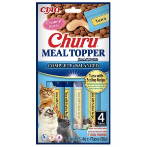 INABA CAT Meal Topper Tuna with Scallop Recipe 4x 14g (56g)