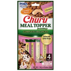 INABA DOG Meal Topper Chicken with Salmon Recipe 4x 14g (56g)