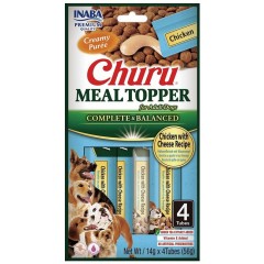 INABA DOG Meal Topper Chicken with Cheese Recipe 4x 14g (56g)