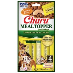 INABA DOG Meal Topper Chicken with Pumpkin Recipe 4x 14g (56g)