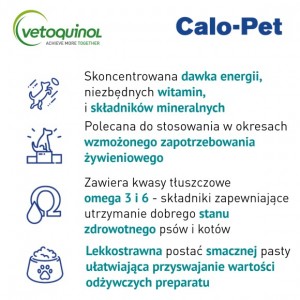 VETOQUINOL Calo-Pet - Pasta odżywcza 120g