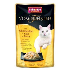 ANIMONDA Cat Vom Feinsten Adult z filetem z piersi kurczaka z serem w sosie 50g (saszetka)