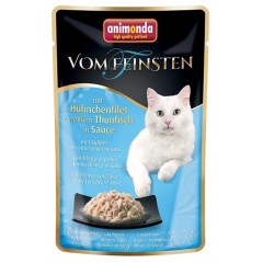 ANIMONDA Cat Vom Feinsten Adult z filetem kurczaka i tuńczykiem w sosie 50g (saszetka)