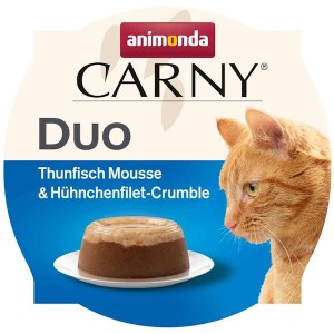 ANIMONDA Carny Duo Adult mus z tuńczyka i filet z kurczaka w kruszonce 70g