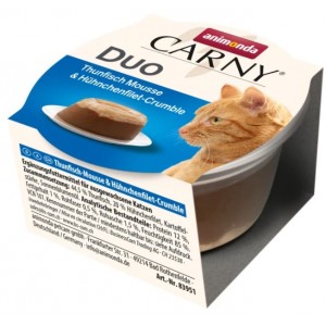 ANIMONDA Carny Duo Adult mus z tuńczyka i filet z kurczaka w kruszonce 70g