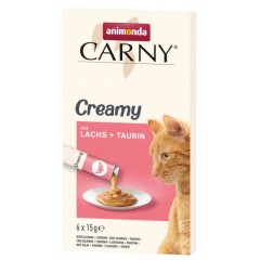 ANIMONDA Carny Creamy z łososiem i tauryną 6x 15g