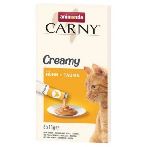 ANIMONDA Carny Creamy z kurczakiem i tauryną 6x 15g