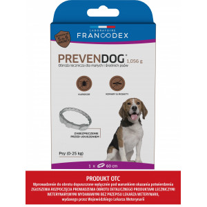 FRANCODEX Obroża biobójcza Prevendog 35 cm dla bardzo małych psów do 5 kg - 1 szt.