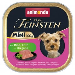 ANIMONDA Dog Vom Feinsten Adult Mini z wołowiną, kaczką i oregano 100g