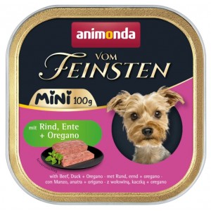 ANIMONDA Dog Vom Feinsten Adult Mini z wołowiną, kaczką i oregano 100g