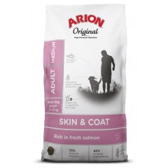 ARION Original Skin and Coat Medium Breeds - Salmon