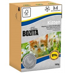 BOZITA Feline Kitten - kawałeczki mięsa w galarecie dla kociąt 190g