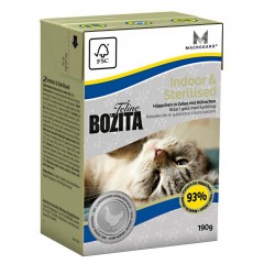 BOZITA Feline Indoor and Sterilised - kawałeczki mięsa w galarecie dla kotów starylizowanych, żyjących wewnątrz 190g