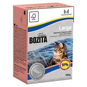 BOZITA Feline Large - kawałeczki mięsa w galarecie dla dużych kotów 190g