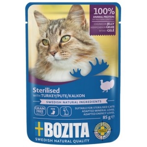 Bozita Sterilised dla kota w galaretce z indykiem 85g