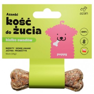 AZANKI Kość z insektami i probiotykiem PUPPY 10 cm