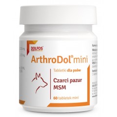 DOLFOS Arthrodol MINI - preparat przeciwbólowy i przeciwzapalny dla psów - 60 tabletek