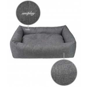 AMIPLAY Legowisko Sofa Palermo - Ciemnoszare