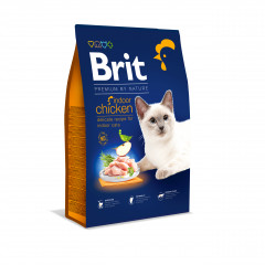 BRIT Premium by Nature Cat Indoor Chicken 300g PROMO Krótki termin