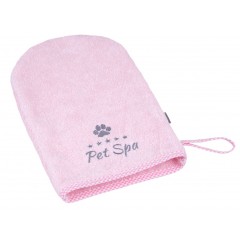 AMIPLAY Spa Rękawica kąpielowa dla psa - Różowa