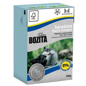 BOZITA Feline Diet and Stomach - kawałeczki mięsa w galarecie dla kotów 190g