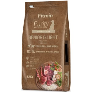 FITMIN Purity Rice Senior & Light Venison & Lamb