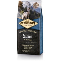 CARNILOVE DOG Grain-Free Adult Salmon - Łosoś 12kg PROMO Uszkodzenie