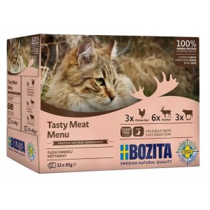 BOZITA Tasty Meat Menu Multibox 12x 85g (saszetka)