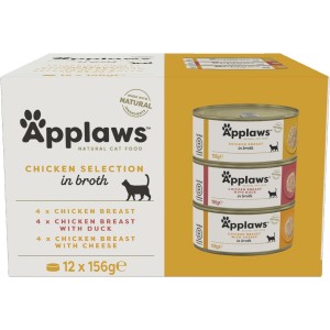 Applaws Cat Chicken Selection in Broth Multipack 12x 156g (puszka)