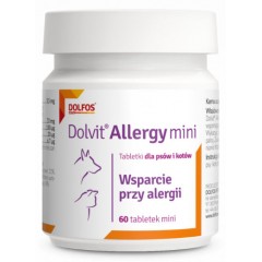 DOLFOS Allergy - wsparcie przy alergii dla psów i kotów 60 tabl. mini PROMO Krótki termin