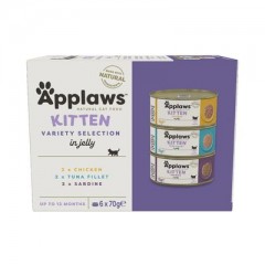 APPLAWS Cat Multipack Kitten Mixed Selection 6x 70g (puszka)