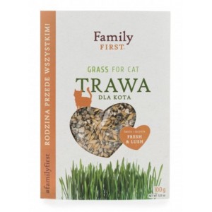 FAMILY FIRST Trawa dla kota w pojemniku 100g