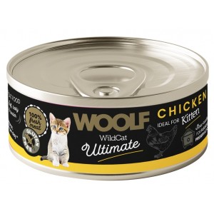 WOOLF Wild Cat Ultimate Can Kitten Chicken Pate 85g