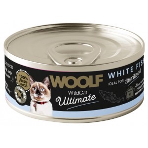 WOOLF Wild Cat Ultimate Can White Fish Pate 85g