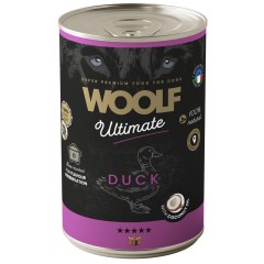 WOOLF Ultimate Dog Can Duck and Coconut Oil - kaczka z olejem kokosowym 400g