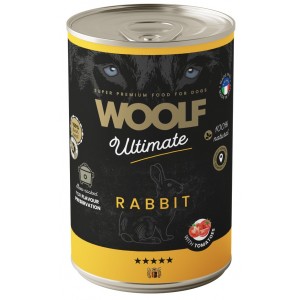 WOOLF Ultimate Dog Can Rabbit and Tomato - królik z pomidorem 400g