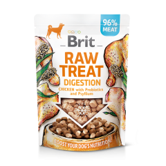 BRIT Raw Treat Digestion Chicken with Probiotics and Psyllium 40g PROMO Krótki termin