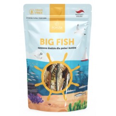 POKUSA BIG FISH Suszone Śledzie dla psów i kotów 60g PROMO Krótki termin