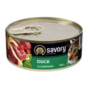 SAVORY Cat Adult Duck 100g (puszka)