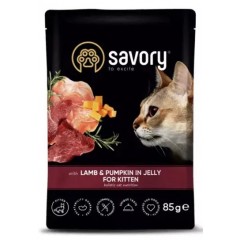 SAVORY Cat Kitten Salmon and Carrot 85g (saszetka)