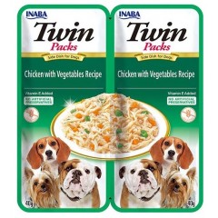 INABA DOG Twin Chicken and Vegetables 2x 40g PROMO Krótki termin